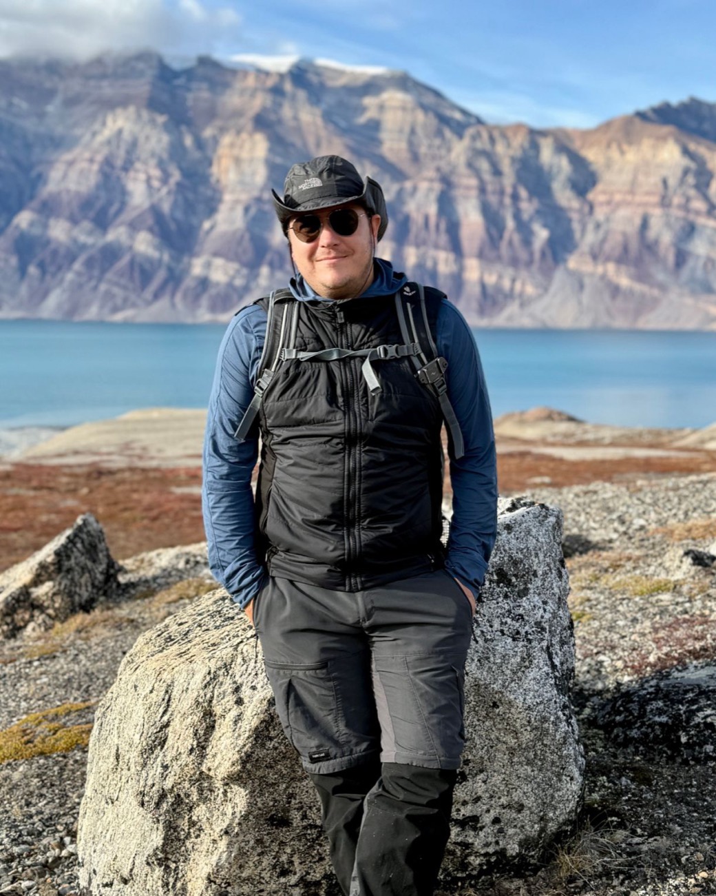 Eduardo Feldman, explorador polar, en Groenlandia
